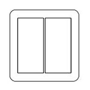 パナソニック 【受注生産品】 簡易耐火スイッチプレート ダブルスイッチ＋トリプルスイッチ用 ウォームシルバー WTX7325S