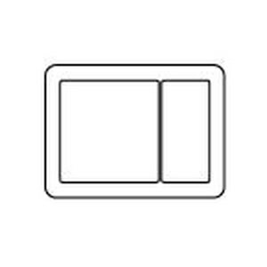 パナソニック 【受注生産品】 ラウンドスイッチプレート2連接穴用＋1連用 シルバーグレー WTV6123S2 WTV6123S2