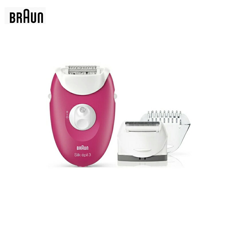 ブラウン 脱毛器 BRAUN ブラウン シルク・エピル3脱毛器スタンダードモデルラズベリーピンクSE3410