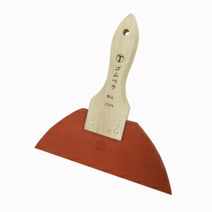 大塚刷毛製造 柄付ゴムベラ 赤 特大 200mm