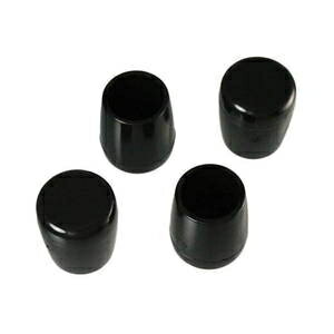 ハイロジック パイプ脚キャップ丸18ミリ黒1袋4個 57104