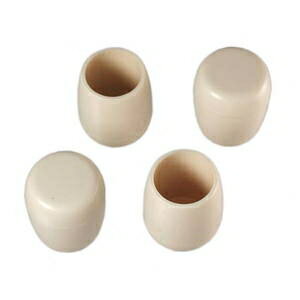 ハイロジック パイプ脚キャップ丸18ミリ白1袋4個 57114