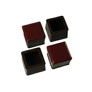 ハイロジック スライドクッション角キャップM25〜28ミリ茶1袋4個 A166