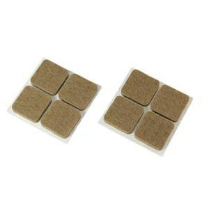 ハイロジック 硬質フェルト角25ミリブラウン1袋8個 57211