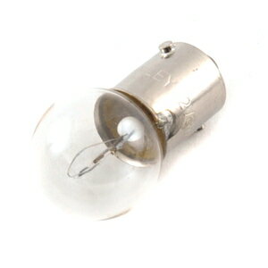 【用途】回転灯用電球。【機能・特徴】パットライト回転灯用電球です。【仕様】●電球規格：12V・6W。●電球形状：ガラス球G14口金BA9S。