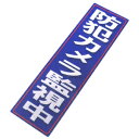 アルミス 反射ステッカ防犯カメラ監視中 120X400(728)