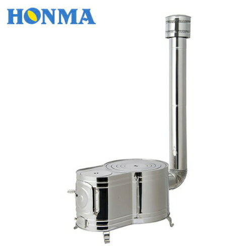 HONMA ホンマ製作所 ステンレス 時計1型 薪ストーブセット ASS-60
