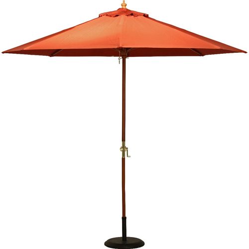 不二貿易 木製パラソル 270CM エンジ 270RS 注番：60156