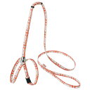 【セット販売】 ペティオ(Petio) CAT HARNESS チェックハーネスリード レッド (×3セット) ペティオ