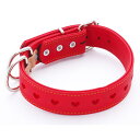【セット販売】 ペティオ(Petio) ハーティ平首輪 24mm レッド (×3セット) ペティオ