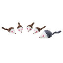 【セット販売】 ニャンタクラブ パニックマウス 親分4匹+大親分1匹 猫 おもちゃ (×4セット) マルカン