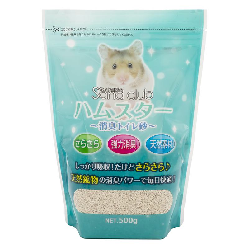【セット販売】 Sand club ハムスター消臭砂 500g (×6セット) ナチュラルペットフーズ
