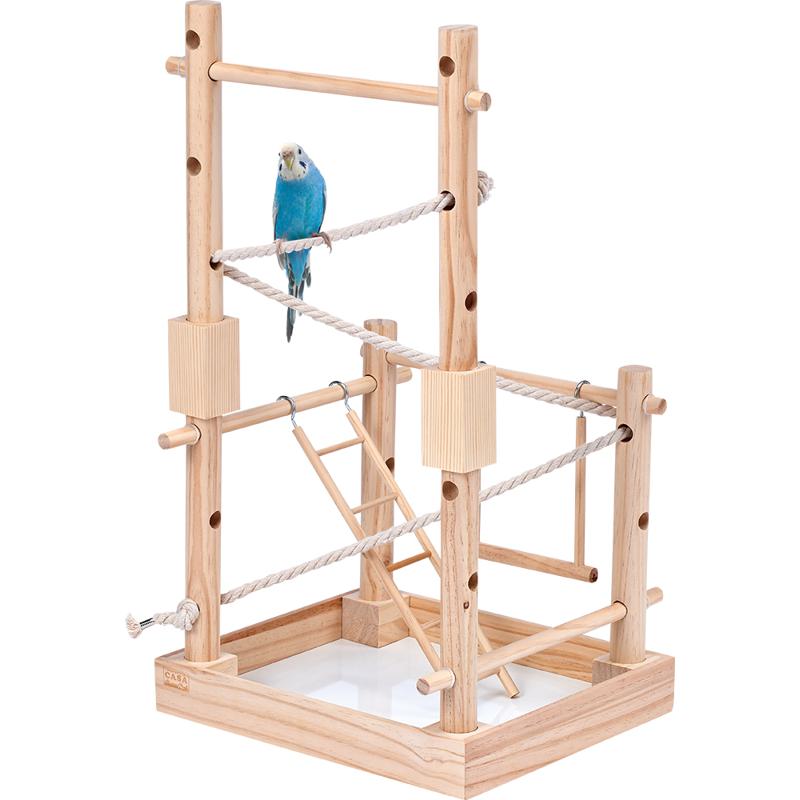 【セット販売】 CASA 小鳥の箱庭 アスレチック 支柱拡張セット (×4セット) マルカン