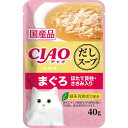 【セット販売】 いなば CIAOだしスープまぐろほたて 猫 ウェット 全ステージ 40g (×12セット)