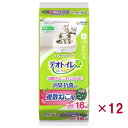 【即納在庫品】 【ケース販売】ユニ・チャーム デオトイレ複数ねこ用ふんわり香る消臭・抗菌シートボタニカルの香り 16枚 × 12