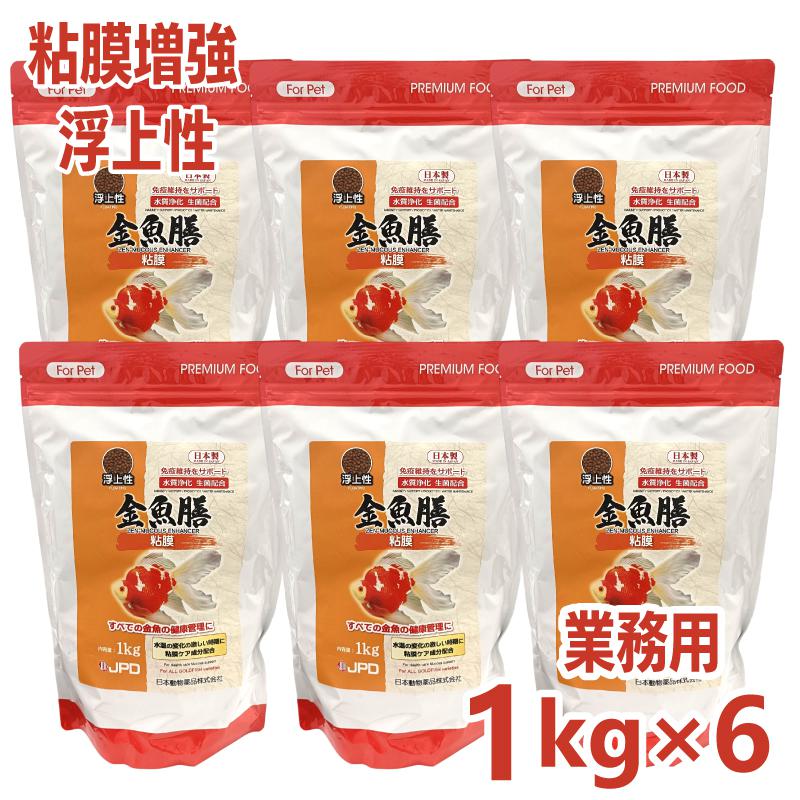 【即納在庫品】 ニチドウ 【セット販売】 ニチドウ 金魚膳 粘膜増強 浮上性 1kg × 6袋 免疫維持をサポ..