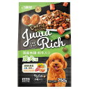 【ケース販売】 じゅわリッチ 国産地鶏・和牛入り 成犬用 やわらか小粒タイプ (1袋750g入り×8袋セット) マルカン(サンライズ)