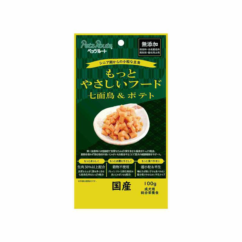【セット販売】ペッツルート もっとやさしいフード 七面鳥&ポテト 100g ×6個