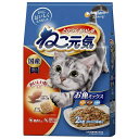【ケース販売】 ユニチャーム ねこ元気 全成長段階用 お魚ミックスまぐろ・かつお・白身魚入り 2kg 1袋(1p500g入×4p入)×5袋セット