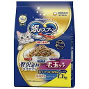 【ケース販売】 ユニチャーム 銀のスプーン贅沢素材バラエティ毛玉ケアまぐろ・かつお・白身魚味に1.1Kg 1袋(1p275g入×4p入)×8袋セット