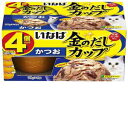 【ケース販売】 いなばペットフード 金のだしカップ4パックかつお 1パック(1個70g×4個入)×12パックセット