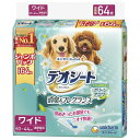 【ケース販売】 ユニチャーム デオシート ふんわり香る消臭フレグランスグリーンアロマの香りジャンボパックワイド(1P64枚入 ×4Pセット)