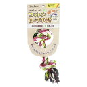 【セット販売】 ペットプロジャパン ペットプロ ナチュラルコットンロープTOY レインボー Sサイズ (×10セット)