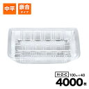 【ケース販売】フードパック 中平 嵌合タイプ H-2-C 透明 惣菜容器 100入×40袋(4000入) シーピー化成 Pセンター 使い捨て 容器 テイクアウト容器 業務用 お祭り