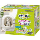 ユニチャーム デオトイレフード付き本体セットNアイボリ 猫 トイレ
