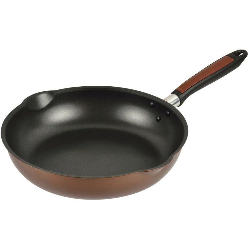 パール金属 軽わざパン ふっ素加工IH対応 両口深型フライパン 28cm HB-3034