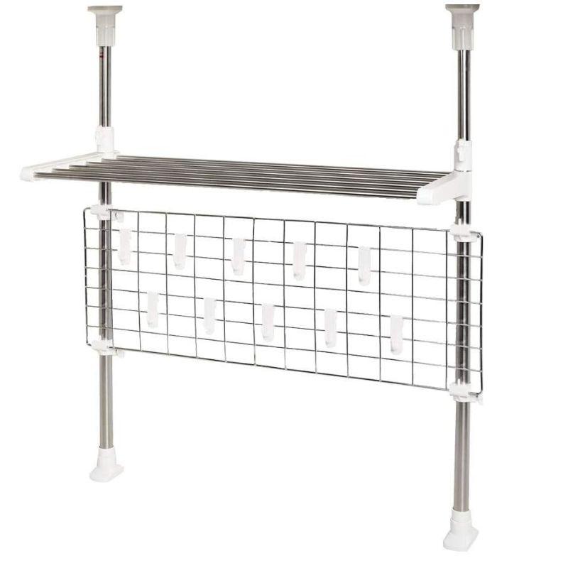 パール金属 ステージア 突っ張りキッチンネット&パイプラック HB-3742