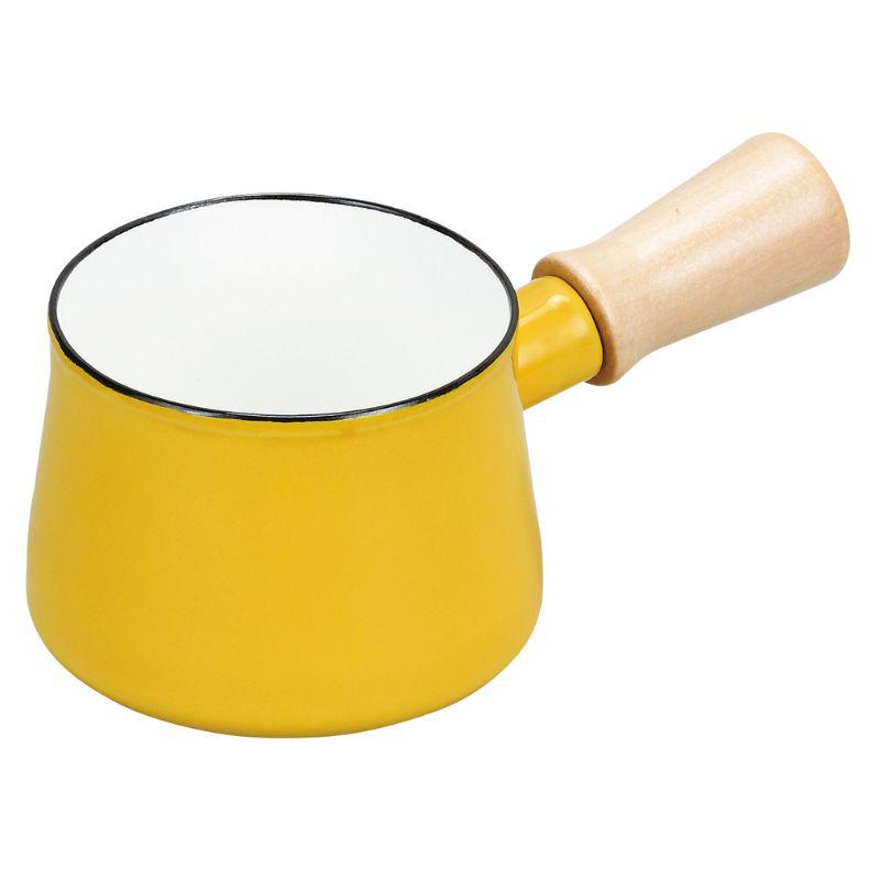 パール金属 プチっと ホーローミルクパン10cm イエロー HB-5066