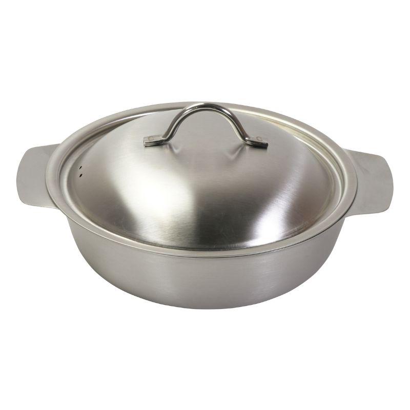パール金属 和楽庵 ステンレス製ちゃんこ鍋 18cm HC−0064