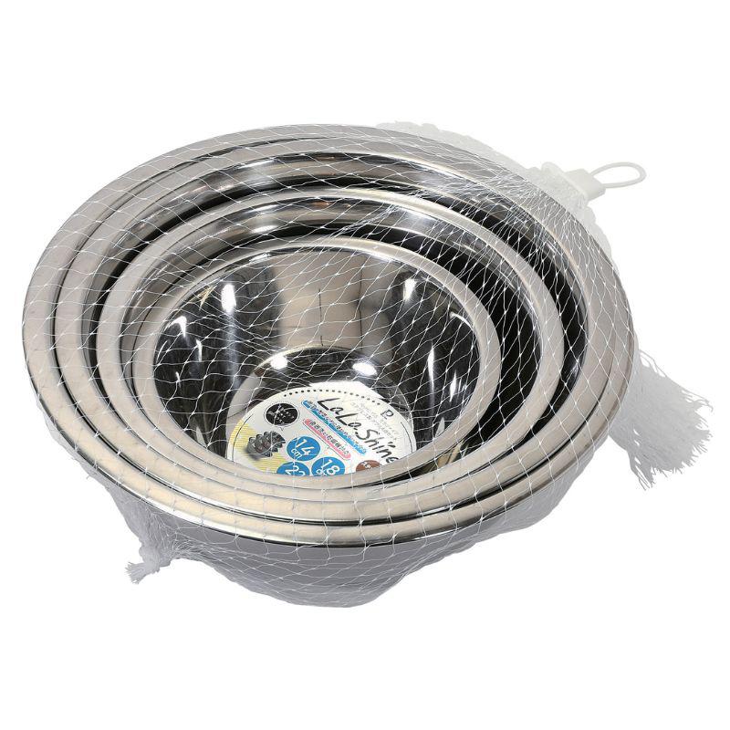 パール金属 ララシャイン ステンレス製 ボウル4点セット 14・18・22・24cm HC-0155