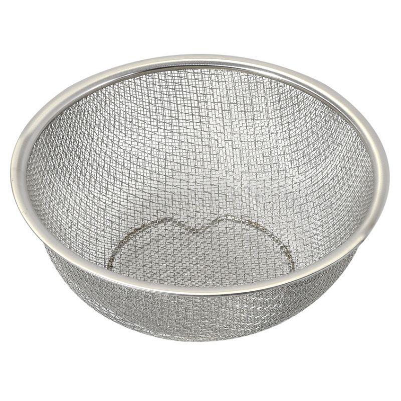 パール金属 ベーシスライン ステンレス製 ダブルメッシュボウル型ザル18cm HC-0421