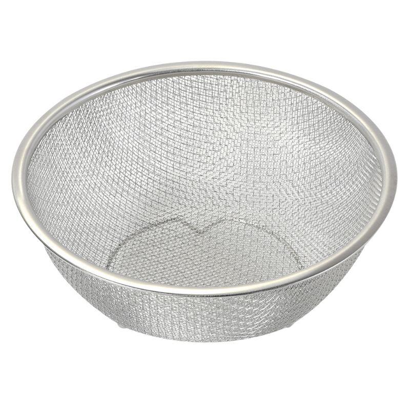 パール金属 ベーシスライン ステンレス製 ダブルメッシュボウル型ザル21cm HC-0422