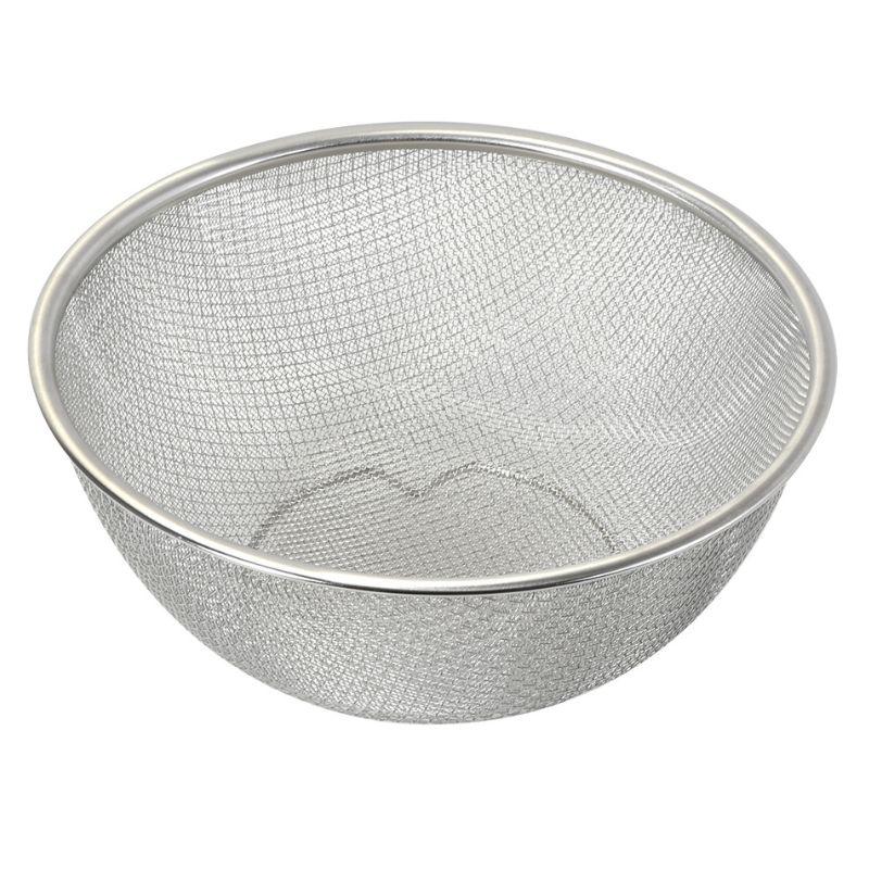 パール金属 ベーシスライン ステンレス製 ダブルメッシュボウル型ザル27cm HC-0424