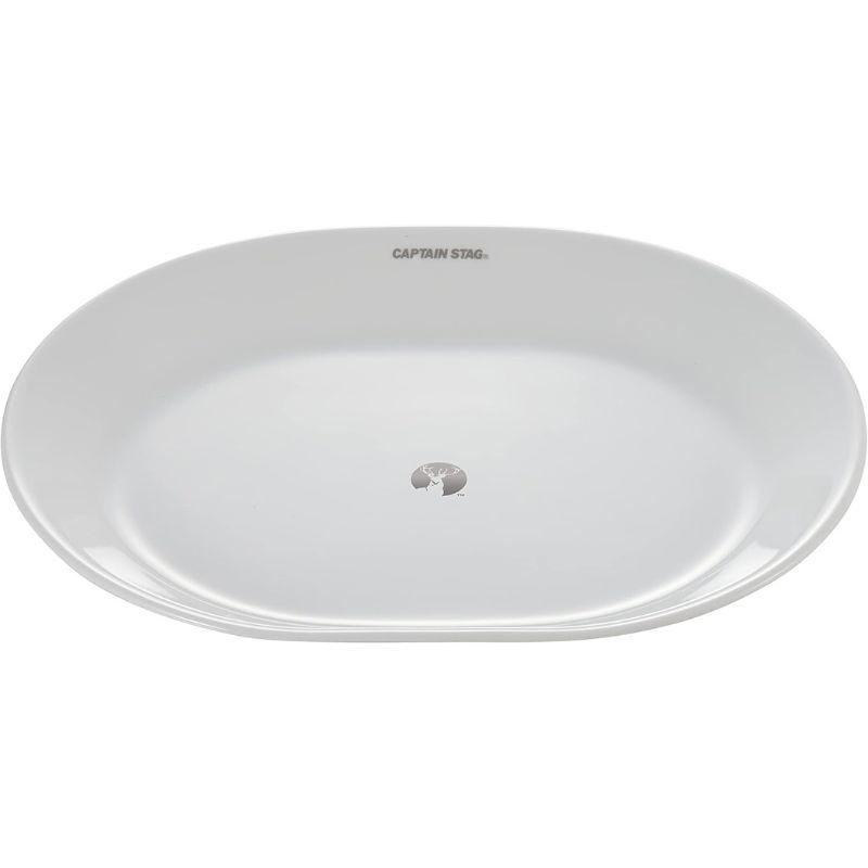 キャプテンスタッグ CS×コレール オーバルプレート 31cm WH UH-0557