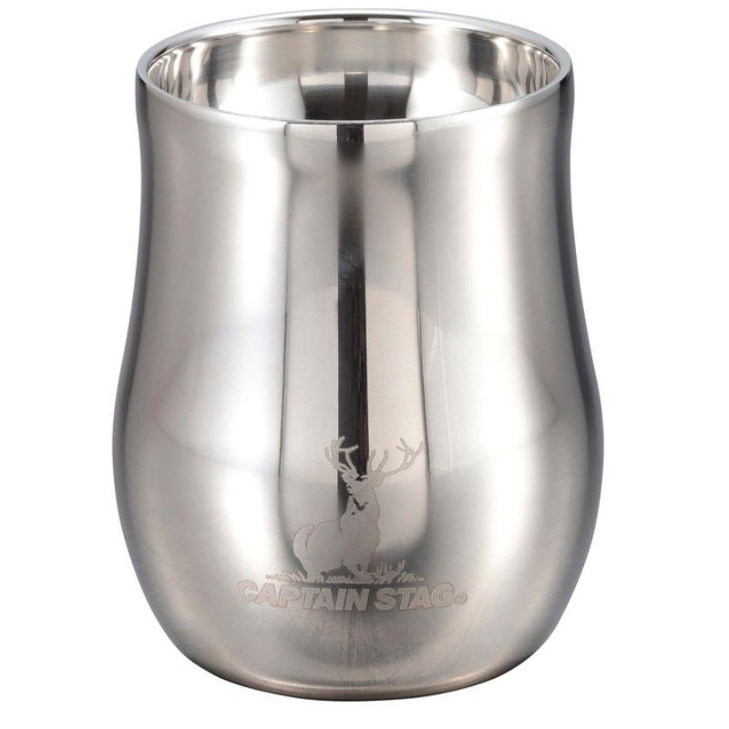 キャプテンスタッグ 「香る」真空二重タンブラー240 シルバー・ミラー UE-3570