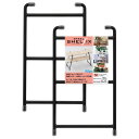 スチールシェルフィックス ブラック 175×300mm 2本入り パネフリ工業 (STSH-S150BL)