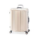 アジアラゲージ スーツケース キャリーバッグ デカかるEdge FRAME シャンパンゴールド ALI-070R-24