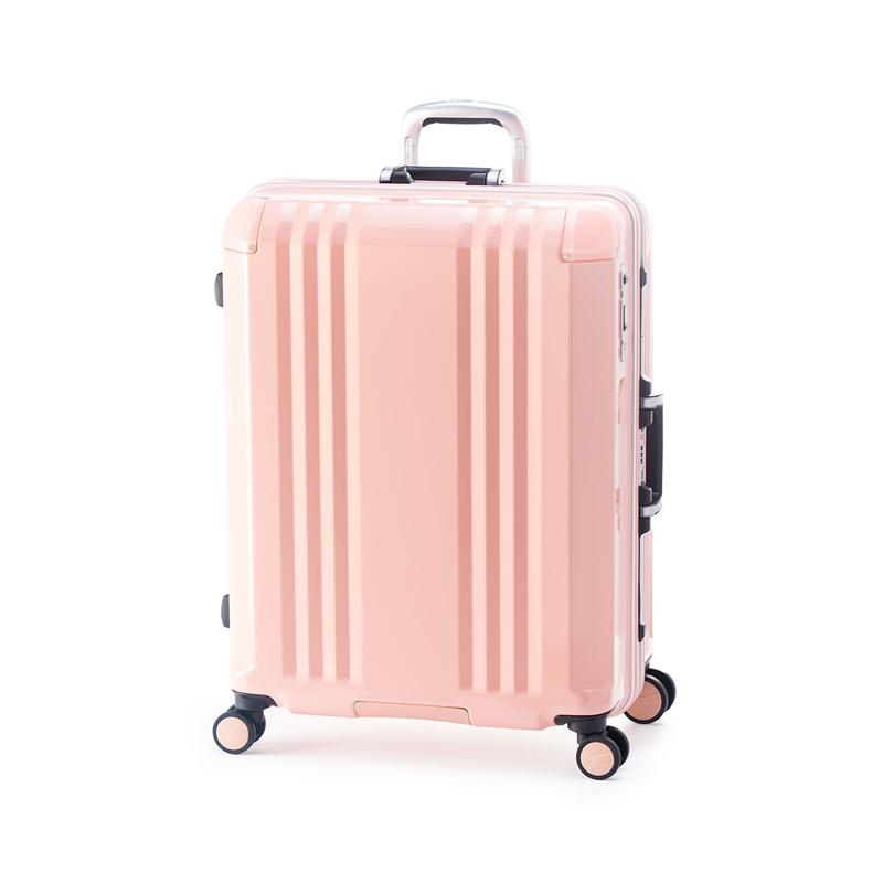 アジアラゲージ スーツケース キャリーバッグ デカかるEdge FRAME コーラルピンク ALI-070R-24