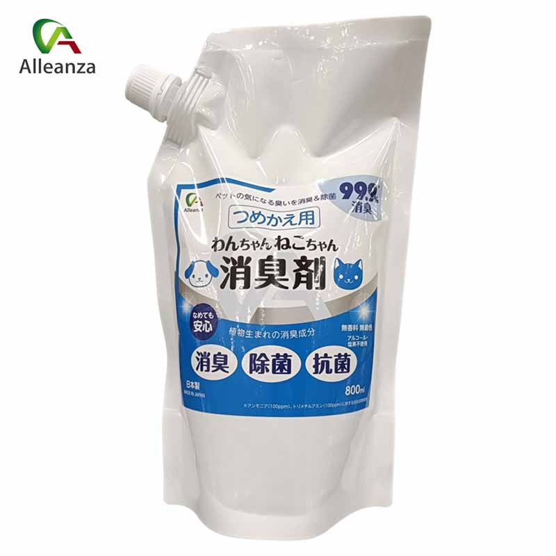 アレンザ わんちゃんねこちゃん消臭剤詰替え 犬 除菌・消臭・芳香剤 800ml バローオリジナル