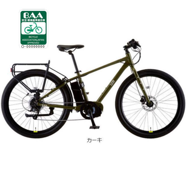 【店頭受取限定】 あさひ 電動アシスト自転車 大人用 27.5インチ 8段変速 マウンテンバイク ログアドベンチャーe-O サイズ（型）460mm カーキ