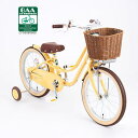【店頭受取限定】 あさひ 自転車 子供用 変速なし 16インチ キッズM BAA-O クリームイエロー