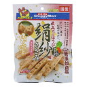 商品名:絹紗 スティック 野菜入り商品コード:4976555823318規格:100g最高のごほうびササミたっぷり、至福の味わい。ふんわりやわらか新食感のごほうびおやつ。にんじん・ほうれん草入り。原材料:肉類（鶏ササミ、鶏胸肉、鶏肉）、小麦粉、糖類、タピオカでん粉、植物油脂、野菜類（ほうれん草、にんじん）、コラーゲンペプチド、軟骨抽出物（デキストリン、サメ軟骨抽出物）、グリセリン、トレハロース、ソルビトール、膨張剤、ミネラル類（ナトリウム）、ポリリン酸ナトリウム、着色料（クチナシ、ルテイン、クロレラ）、グルコサミン原産国:日本使用方法:目安給与量を参考に1日1−数回に分け、おやつとして与えてください。犬スナック