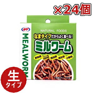 NPF ナチュラルペットフーズ ミルワーム 缶 35g×24缶 ケース売り 両生類 爬虫類 ハリネズミ エサ 餌 フード 肉食熱帯魚 小動物 鳥 まとめ売り 爬虫類 両生類用品 爬虫類用品 フード