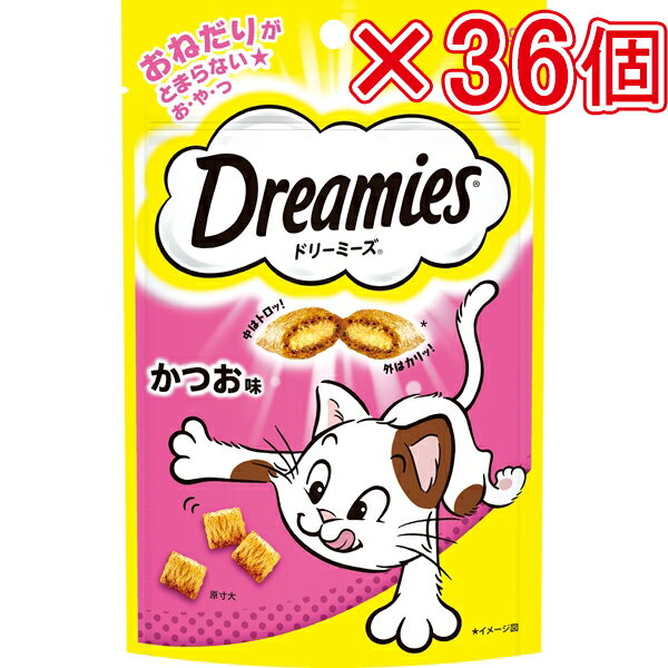 マースジャパン ドリーミーズ かつお味 60g（×36個セット販売） まとめ売り 猫フード 猫スナック おや..