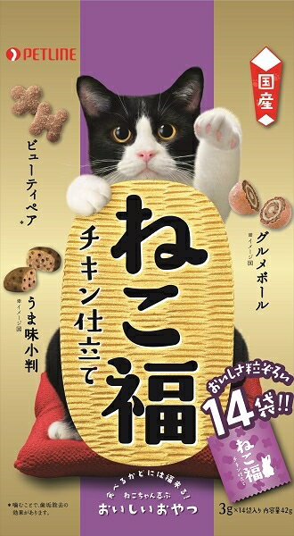 日清ペットフード ねこ福 チキン仕立て 3g×14