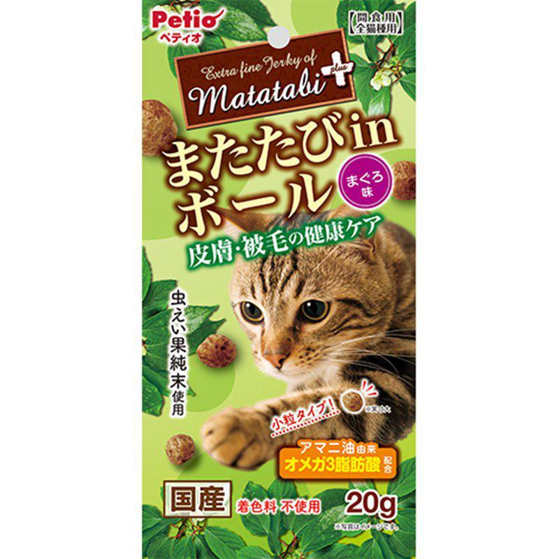 ペティオ またたびプラス皮膚・被毛まぐろ 猫 スナック 全ステージ 20g